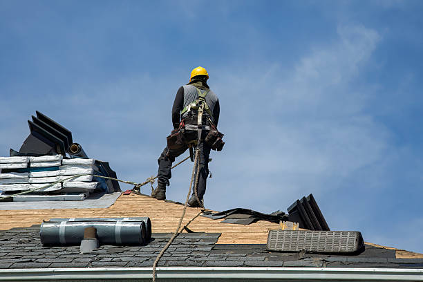 Professional Roofing technician working in Hyannis Port, MA